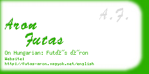 aron futas business card